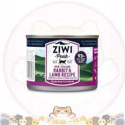 [C02]_CZiw185RaL大兔羊] ZiwiPeak Cat 巔峰 貓罐頭 Rabbit & Lamb 兔肉羊肉罐 6.5oz/185g (大兔羊罐) (CCRL185)