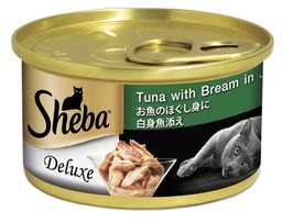 [C02]_C_ShB_653] SHEBA CAN 653 (#242) Tuna w/ Bream in Jelly 85g 罐頭吞拿魚真鯛(魚凍) 85g