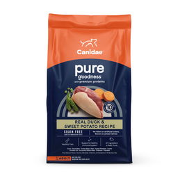 [+_B_Canidae訂貨狗糧(1590)] Canidae Dog PURE Grain Free Dry Dog Food with Duck 無穀物天際成犬配方(鴨肉&甜薯) 24LB (原價$850) (1590) (訂貨需時3-5天)