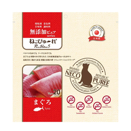 [ZY] Riverd Republic 124912] Riverd Republic NECO PUREE 20本 PureValue5 日本製無添加天然肉泥棒 (吞拿魚TUNA) RP008C-20(RR-491)