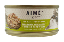 [C07]_CAime 27601 Tuna Scallop 草綠 (TS85)] Aime Kitchen 27601 TUNA Entree With SCALLOP 85g 吞拿魚配扇貝無穀物貓罐罐