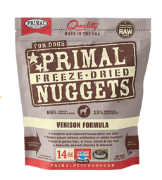 [+_B_Primal 狗糧] Primal狗糧 凍乾脫水糧 Raw Freeze-Dried [VENISON Formula] 14oz 鹿肉配方凍乾脫水狗糧 {原裝行貨}