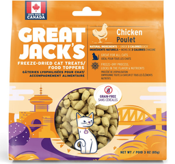 [ZY]_GreatJack085雞] Great Jack's 冷凍脫水雞肉小食(貓) {Chicken} Freeze-Dried Grain-Free Cat Treats 大包 85g