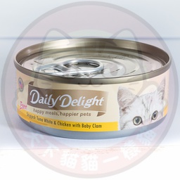 [C.A02]_cDD41] Daily Delight Pure DD41 Skipjack Tuna White & Chicken with Baby Clam 80g 低鎂配方白鰹吞拿魚+雞肉+BB蜆 DD41