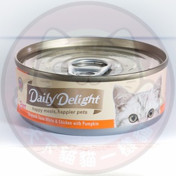 [C.A02]_cDD42] Daily Delight Pure DD42 Skipjack Tuna White & Chicken with Pumpkin 80g 低鎂配方白鰹吞拿魚+雞肉+南瓜 DD42