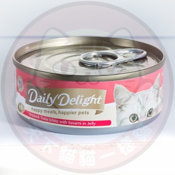 [C.A02]_cDD54] Daily Delight Jelly DD54 Skipjack Tuna White with Sasami 80g 無穀物低鎂白鰹吞拿魚+雞胸肉 DD54