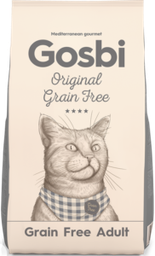 [B03]_BGosbi Grain Free Adult 12kg] Gosbi Cat (灰黑12kg) Grain Free Adult 成貓無穀物蔬果配方貓糧 12Kg