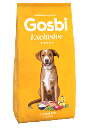 [+_B_Gosbi 狗糧] Gosbi DOG Exclusive - 中大型幼犬羊肉+魚肉蔬果配方 (JUN) 12kg (訂貨需時3-5天)