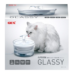 [ZX]_OGEX_水機GL15CLC] GEX Glassy 貓用透涼感淨水飲水器 1.5L (GL15CLC)