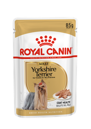 [+_B_RCBHN DOG YORKSHIRE P 85GX12] Royal Canin - Breed 純種系列 Yorkshire Terrier Adult Dog (Loaf) 約瑟爹利成犬專屬主食濕糧(肉塊) 85克x12[訂貨需時2-3天](原裝行貨)