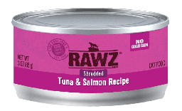 [C_RAWZ_085(02036細桃)] RAWZ Shredded Tuna & Salmon 吞拿魚+三文魚 Cat Food Recipe 肉絲主食貓罐 85g