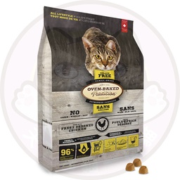 [B05]_BOB_虎紋貓黃帶_5] Oven-baked Tradition CAT Grain-Free CHICKEN 無穀物雞魚配方 全貓糧 5lb (虎紋貓黃帶)