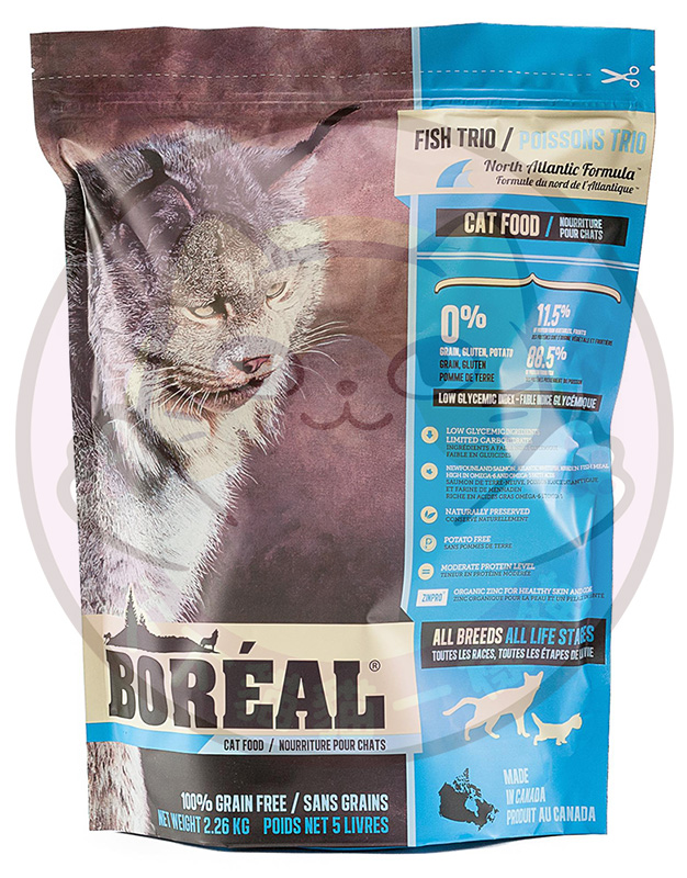 Boreal 12lbs 無榖物三魚鮮肉全貓配方 12磅 (藍)