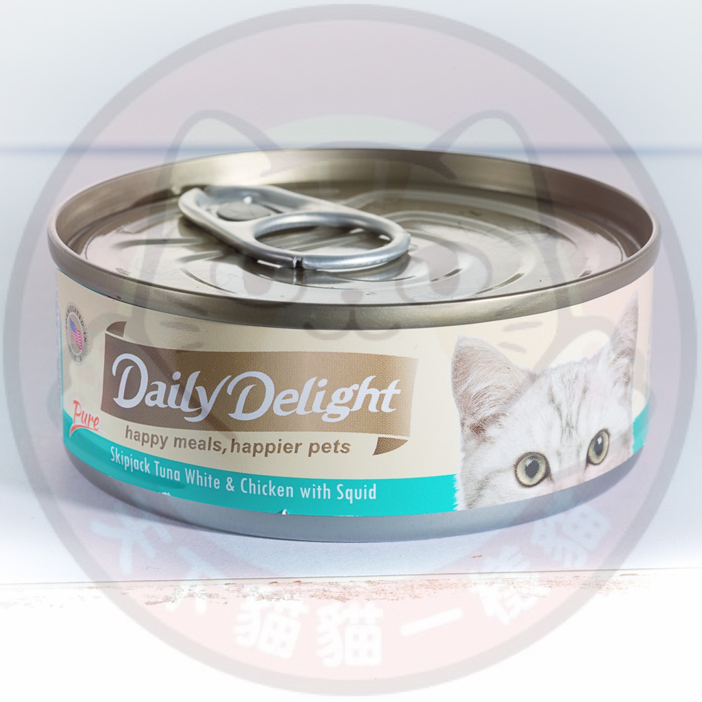 Daily Delight Pure DD46 Skipjack Tuna White & Chicken with Squid 80g 低鎂配方白鰹吞拿魚+雞肉+魷魚 DD46