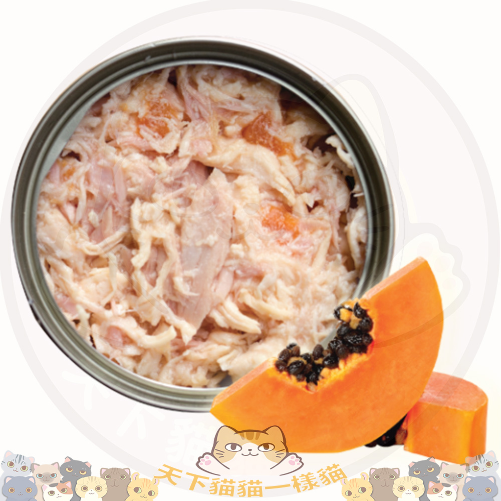 Nurture Pro 天然密碼 Chicken & Skipjack Tuna Meat with Papaya 木瓜益腸主食罐 80g