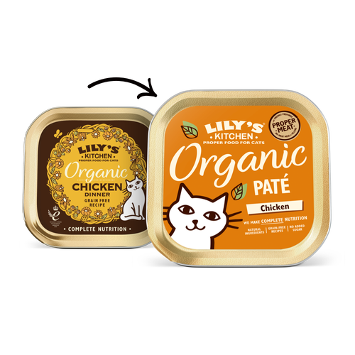 Lily's Kitchen罐 [ORGANIC Pate Chicken ] 有機雞肉常餐 85g 黃 (Expiry date: 1月/2024)