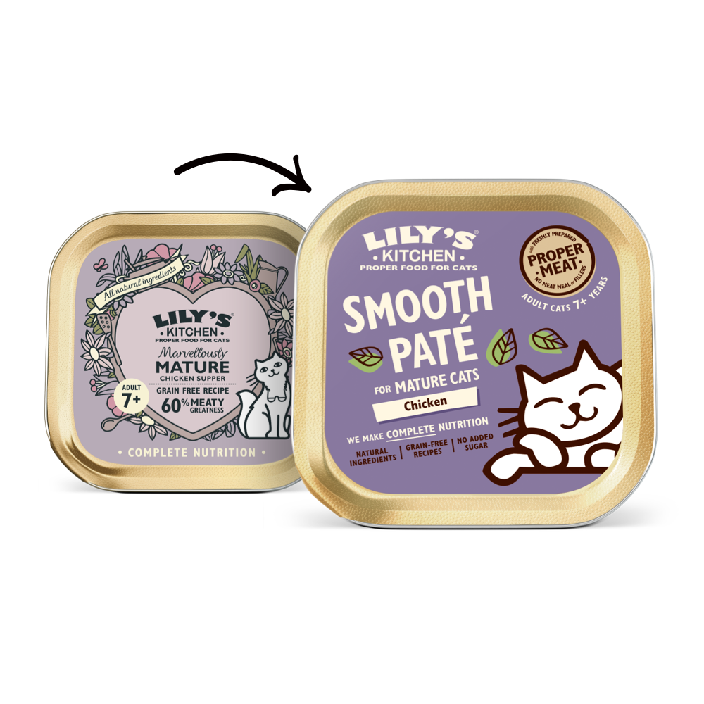 Lily's Kitchen罐 [Chicken Paté for Mature Cats] (Senior) 老貓專用餐 85g 紫 (Expiry Date: 2月/2024)