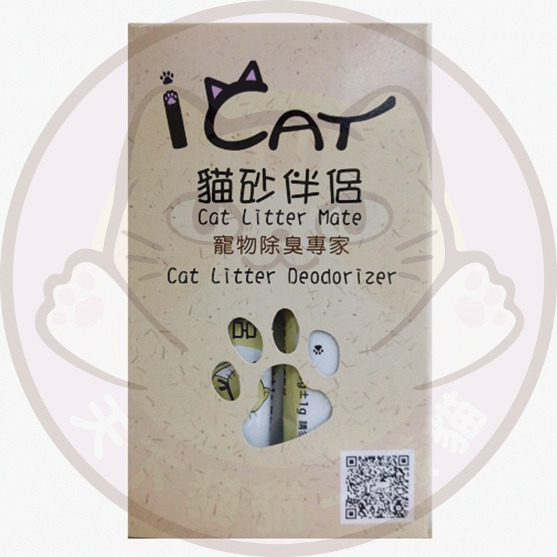 iCat 貓砂伴侶 4 條裝 (天然、無毒、無味、無添加香精、抗菌、貓砂除臭產品)