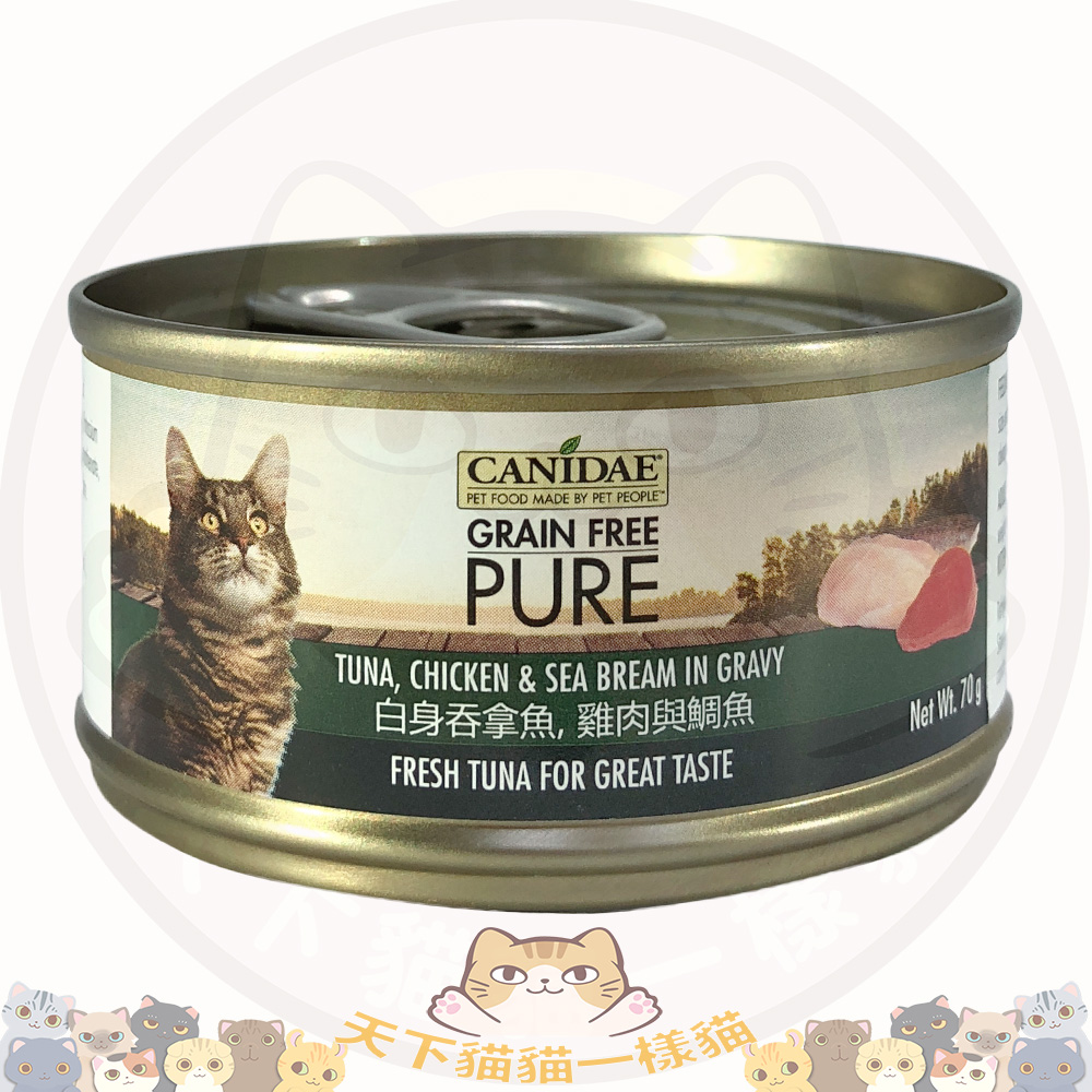 Canidae 卡比主食罐 6200 白身吞拿雞肉鯛魚 70g (原價$15)