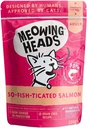 Meowing Heads貓頭-全配方無穀物貓用主食濕糧系列 成貓配方 [[ 粉濕包 ]] So-Fish-Ticated Salmon 三文魚+雞肉+草飼牛 100g