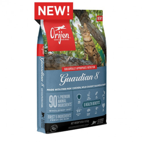 ORIJEN 渴望 4.5KG 無穀物 GUARDIAN 8 八大守護配方 貓糧 {原裝行貨}