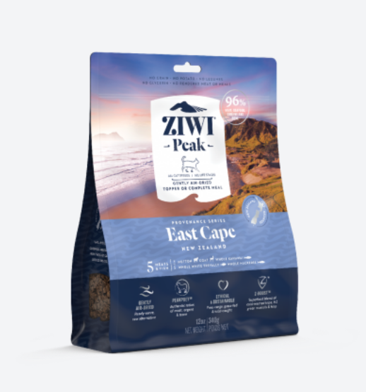 ZiwiPeak Cat 巔峰 "PROVENANCE SERIES" 無穀物脫水糧 [[East Cape 東海角配方]] (340g/12oz) (ZP-ACEC0.3)