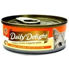 Daily Delight Jelly DD51 Skipjack Tuna White with Carrot 80g 無穀物低鎂白鰹吞拿魚+胡蘿蔔 DD51