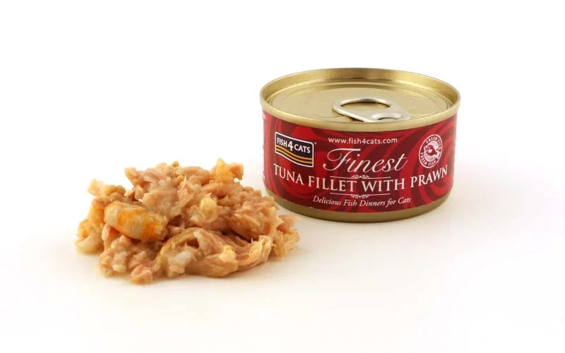 Fish4Cats Finest [625] Tuna Fillet with Prawn 70g 鮮蝦吞拿魚柳(紅)