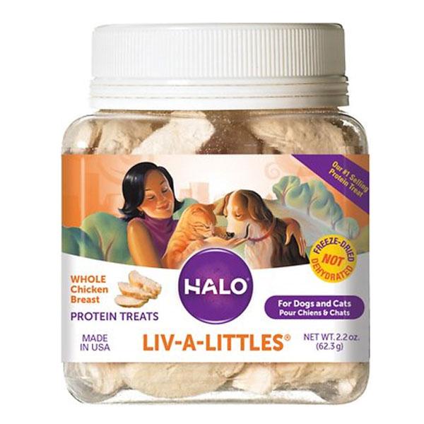 HALO Liv-A-Littles® - Freeze-Dried Chicken Breast Protein Treats猫狗凍乾零食 雞胸肉2.2 oz