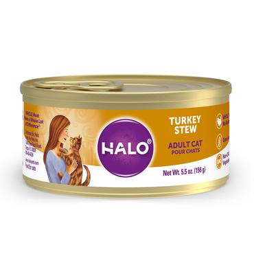 HALO 貓罐頭 Turkey Stew 5.5oz 無穀野生火雞主食罐 40082