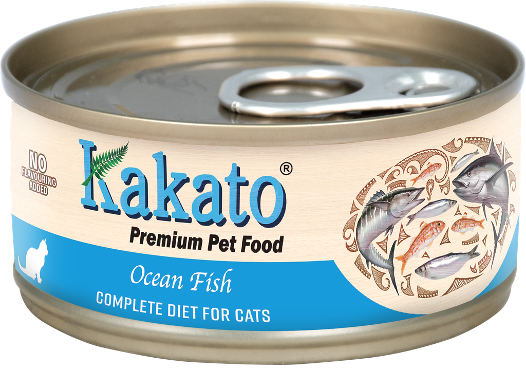 Kakato 卡格 (765) 全營養無穀物主食貓罐頭 - 海魚 70克 Grain Free Ocean Fish 70g