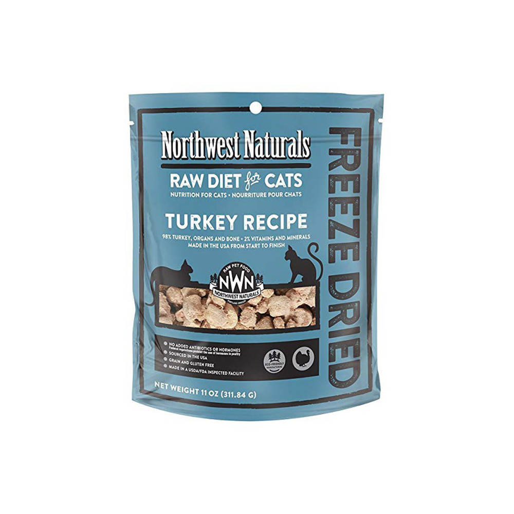 Northwest Naturals CAT Freeze Dried Turkey Recipe 11oz 無穀物凍乾小粒火雞肉貓糧 (藍) (NWFFD11TUR)