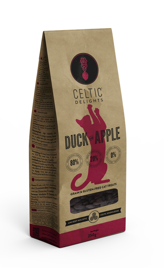 Celtic Delights 紅色小食 Duck & Apple Cat Treat 250g 鴨肉/蘋果無穀無麩天然貓小食 250克