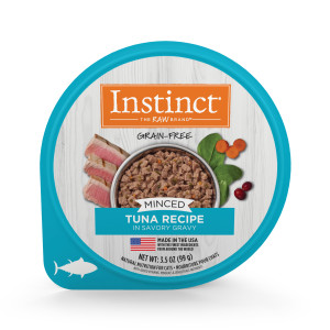 INSTINCT® CAT FOOD MINCED REAL Tuna RECIPE3.5oz 本能天然主食滋味杯吞拿魚配方3.5oz