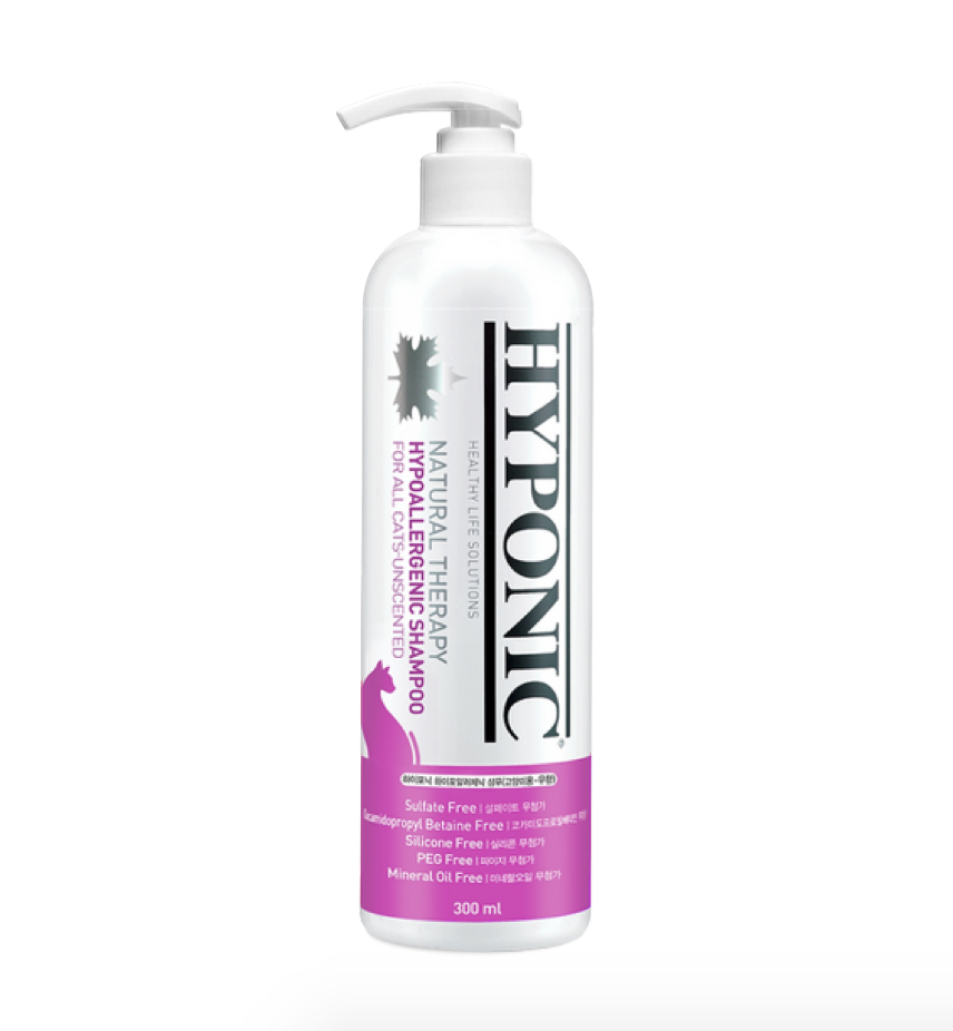 HYPONIC Hypoallergenic Shampoo (All Cats Unscented) 300ml 極致低敏原始無味全貓類沖涼液(HC5647)