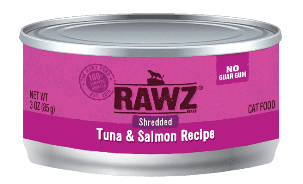 RAWZ Shredded Tuna & Salmon 吞拿魚+三文魚 Cat Food Recipe 肉絲主食貓罐 155g