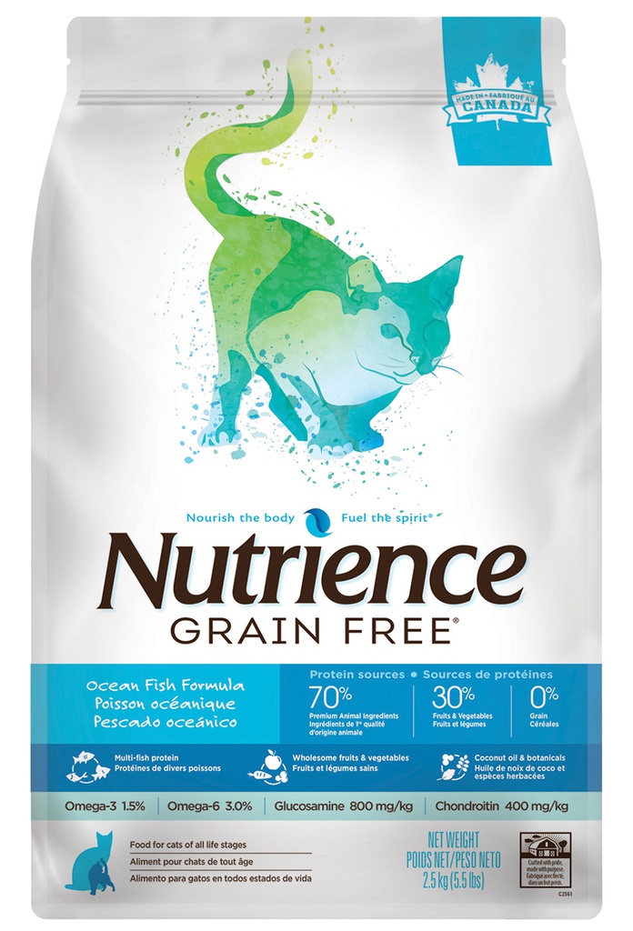 NUTRIENCE Grain Free 2.5KG Ocean Fish Formula 無穀物 八種魚 全貓配方