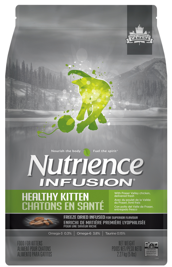 NUTRIENCE Infusion 5LB Healthy Kitten 凍乾外層 幼貓配方 鮮雞肉 