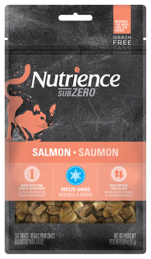 NUTRIENCE SubZero 25g Freeze-Dried Salmon 三文魚 單一蛋白 凍乾脫水 貓小食 