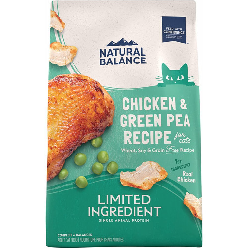  Natural Balance 雪山牌 L.I.D. Grain Free Chicken & Green Pea 10lb 低敏雞肉青豆成貓糧 10磅 {原裝行貨} (NB大綠)