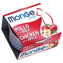 [C02]_CMge080_02] MONGE FRUITS 鮮果罐 Tuna Flakes with Apple – Adult 吞拿魚蘋果 (成貓) 80g