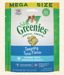 [ZY] S_GRN_(藍袋) Tuna] GREENIES FELINE Dental Treats 潔齒貓小食 4.6oz (藍袋) 吞拿魚味 Tuna