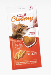 [ZY] SCatit_040_Chicken] Catit Creamy Grain-Free CHICKEN Cat Treats-Taurine added (4X10g) 無穀物天然營養雞肉醬貓小食 - 添加牛磺酸 (4X10克) 