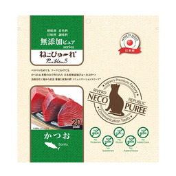 [ZY]  Riverd Republic124929] Riverd Republic NECO PUREE 20本 日本製PureValue5 無添加天然肉泥棒 (鰹魚Bonito) RP009C-20(RR-492)