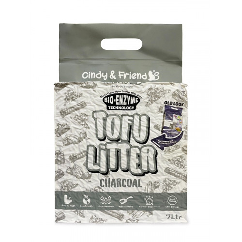 Cindy & Friends 木炭味豆腐砂 Tofu Litter (Charcoal) - 7L