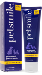 [@__PETSMILE Broil 牛-黃色)] Petsmile Professional Pet Toothpaste Natural London Broil Flavor (Beef) 專業竉物用牙膏牛肉味127G (牛-黃色)