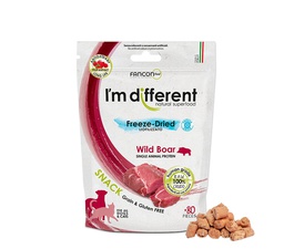 [ZY]+_I'mDif_WildBoar] I'm different 貓小食 Freeze-Dried raw cat treats - WILD BOAR 40g 意大利製單一蛋白野豬凍乾小食 (無穀物,無麩,貓狗適用) 40克