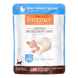 [C08]_cNV 單一火雞 (濕包)] Nature's Variety Instinct 3oz LIMITED INGREDIENT DIET REAL TURKEY RECIPE 3oz 本能單一蛋白質無穀物火雞配方(濕包)