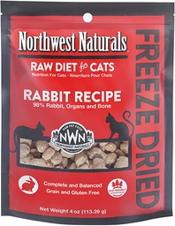 [C11]_S_Nwn 兔肉 4 oz] Northwest Naturals CAT Freeze Dried Rabbit recipe 04oz 無穀物凍乾小粒兔肉貓糧 (紅) (NWFFD04RB)