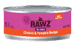 [C_RAWZ_155(02034大鮮橙)] RAWZ Shredded Chicken & Pumpkin 雞肉+南瓜 Cat Food Recipe 肉絲主食貓罐 155g